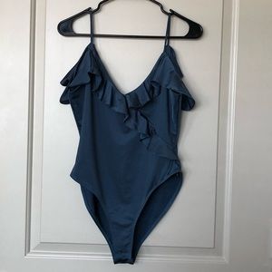 Topshop Silk Bodysuit